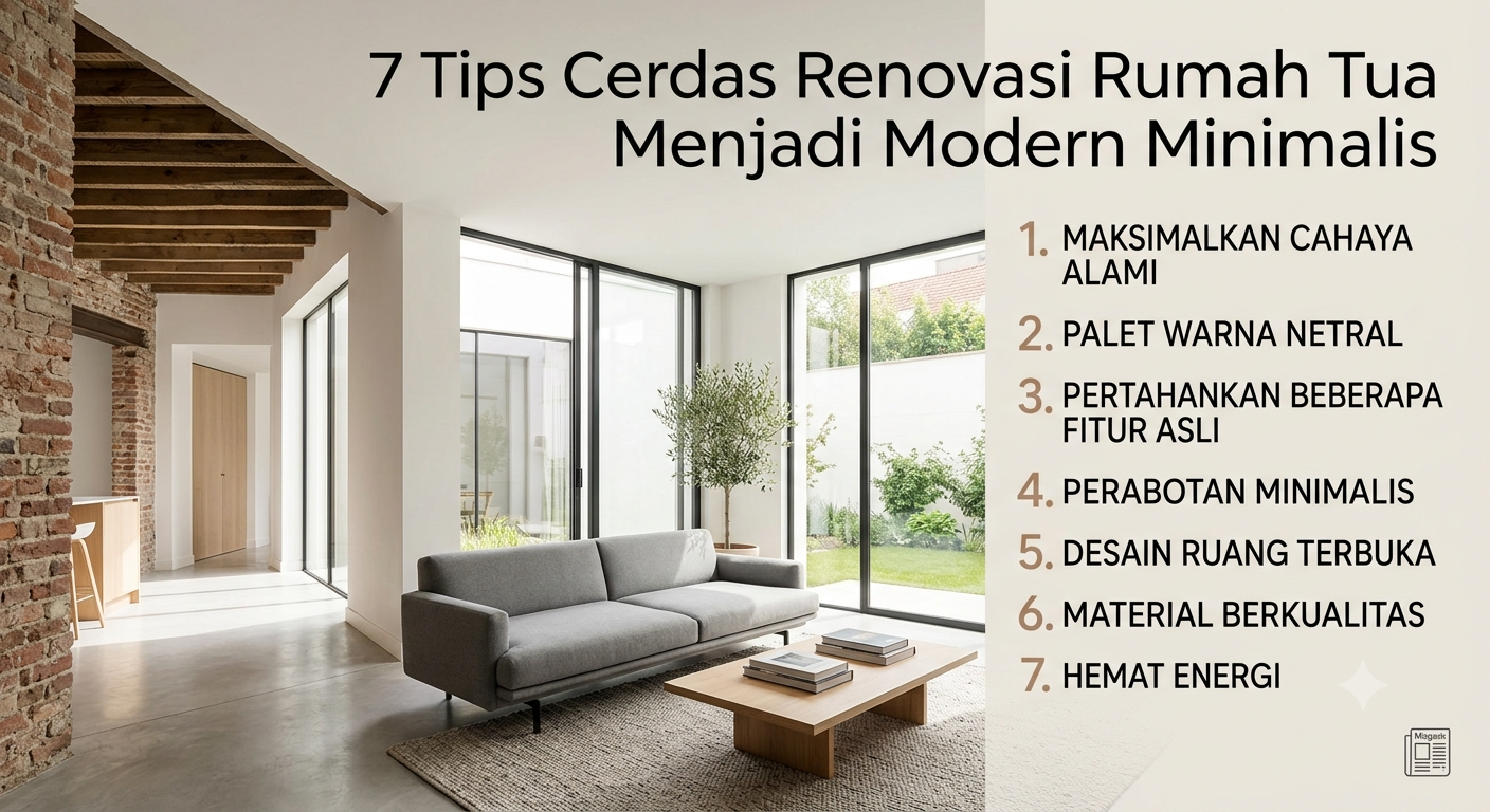 7 Tips Cerdas Renovasi Rumah Tua Menjadi Modern Minimalis